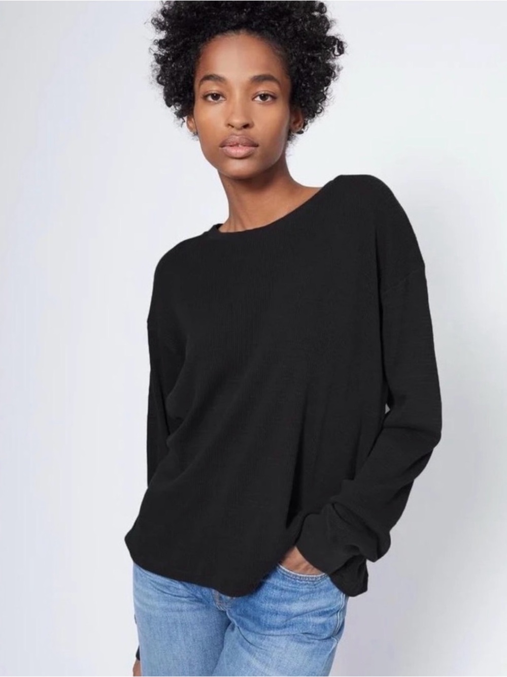 RE/DONE Thermal Knit Long Sleeve - size S